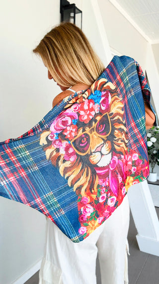 Plaid & Petals Lion Italian St Tropez Knit