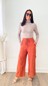 Ribbed Long Sleeve Turtle Neck Top - Ash Mahogany-130 Long Sleeve Tops-Zenana-Coastal Bloom Boutique, find the trendiest versions of the popular styles and looks Located in Indialantic, FL