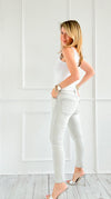 Lace Teddy Embellished Italian Denim Pant-190 Denim-DIPINTO DI BLU-Coastal Bloom Boutique, find the trendiest versions of the popular styles and looks Located in Indialantic, FL