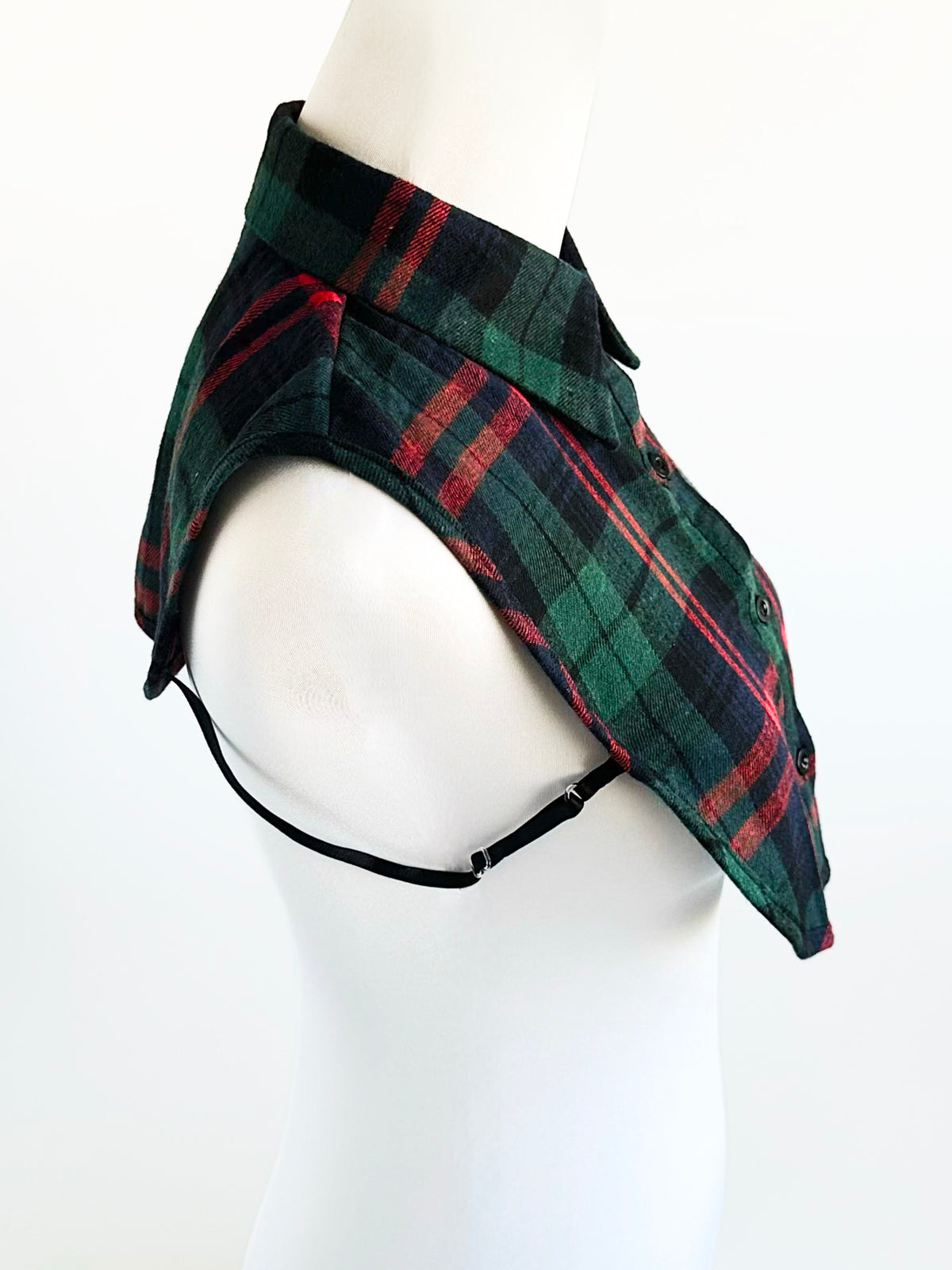 Plaid Perfection Detachable Faux Collar - Red/Green-260 Other Accessories-Darling-Coastal Bloom Boutique, find the trendiest versions of the popular styles and looks Located in Indialantic, FL