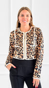 Leopard Zip-Up Jacket-170 Bottoms-Her Bottari-Coastal Bloom Boutique, find the trendiest versions of the popular styles and looks Located in Indialantic, FL