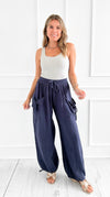 Drawstring Pocket Pants-170 Bottoms-Jade By Jane-Coastal Bloom Boutique, find the trendiest versions of the popular styles and looks Located in Indialantic, FL