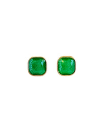 Radiant Square Earrings - Green-230 Jewelry-GS JEWELRY-Coastal Bloom Boutique, find the trendiest versions of the popular styles and looks Located in Indialantic, FL