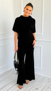 The Art of Staying In Set - Black-210 Loungewear/Sets-Zenana-Coastal Bloom Boutique, find the trendiest versions of the popular styles and looks Located in Indialantic, FL