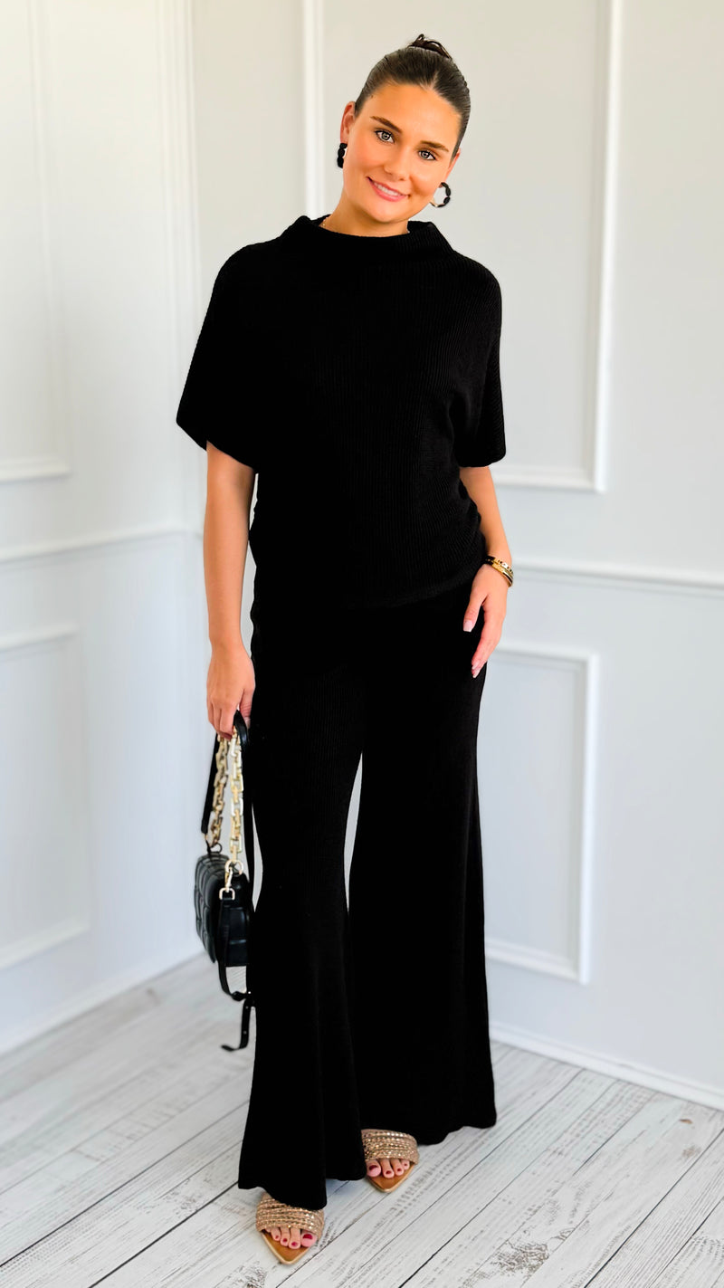 The Art of Staying In Set - Black-210 Loungewear/Sets-Zenana-Coastal Bloom Boutique, find the trendiest versions of the popular styles and looks Located in Indialantic, FL