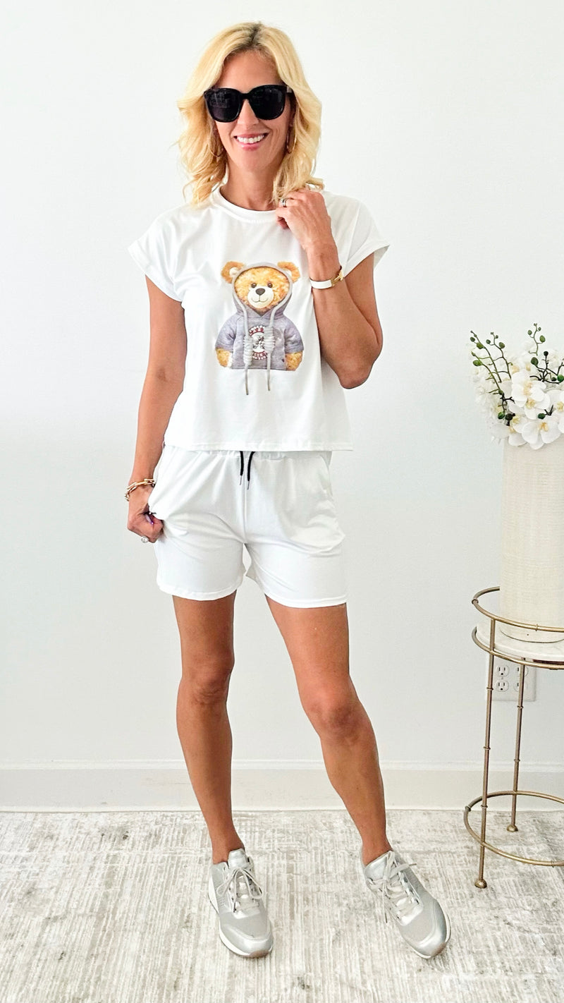 Teddy Sleeveless Top and Short Set-210 Loungewear/sets-Chasing Bandits-Coastal Bloom Boutique, find the trendiest versions of the popular styles and looks Located in Indialantic, FL