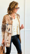 Equestrian Safari Italian Jacket-160 Jackets-VANESSA-Coastal Bloom Boutique, find the trendiest versions of the popular styles and looks Located in Indialantic, FL
