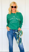 Homebody Club Graphic Sweatshirt-110 Long Sleeve Tops-Gilli-Coastal Bloom Boutique, find the trendiest versions of the popular styles and looks Located in Indialantic, FL