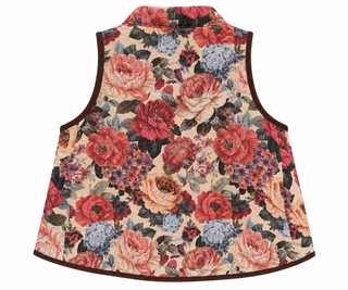 Vintage Garden Quilted Italian Vest