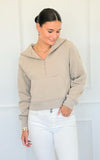 Mist Over Capri Sweatshirt - Ash Mocha-130 Long Sleeve Tops-Zenana-Coastal Bloom Boutique, find the trendiest versions of the popular styles and looks Located in Indialantic, FL