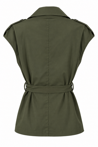 Modern Italian Sleeveless Jacket