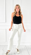 Fresh Start Straight Leg White Jeans-190 Denim-Mica Denim-Coastal Bloom Boutique, find the trendiest versions of the popular styles and looks Located in Indialantic, FL
