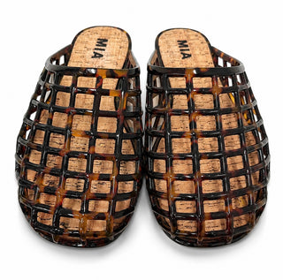 Tortoise Shell Cutout Jelly Slide Sandals