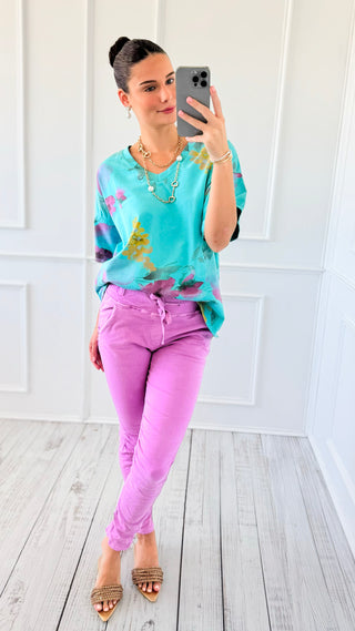 Easy Street Joggers- Bright Mauve