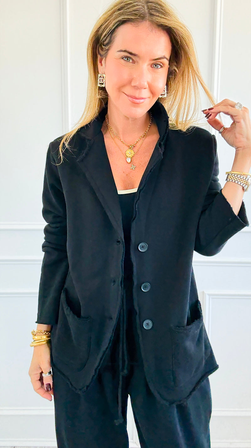 Eileen Knit Blazer-160 Jackets-Mono B-Coastal Bloom Boutique, find the trendiest versions of the popular styles and looks Located in Indialantic, FL
