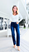 Smooth Move Mid Rise Ankle Straight Jean-190 Denim-Risen-Coastal Bloom Boutique, find the trendiest versions of the popular styles and looks Located in Indialantic, FL