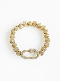 Micropave Carabiner Stretch Bracelet-230 Jewelry-NYC-Coastal Bloom Boutique, find the trendiest versions of the popular styles and looks Located in Indialantic, FL