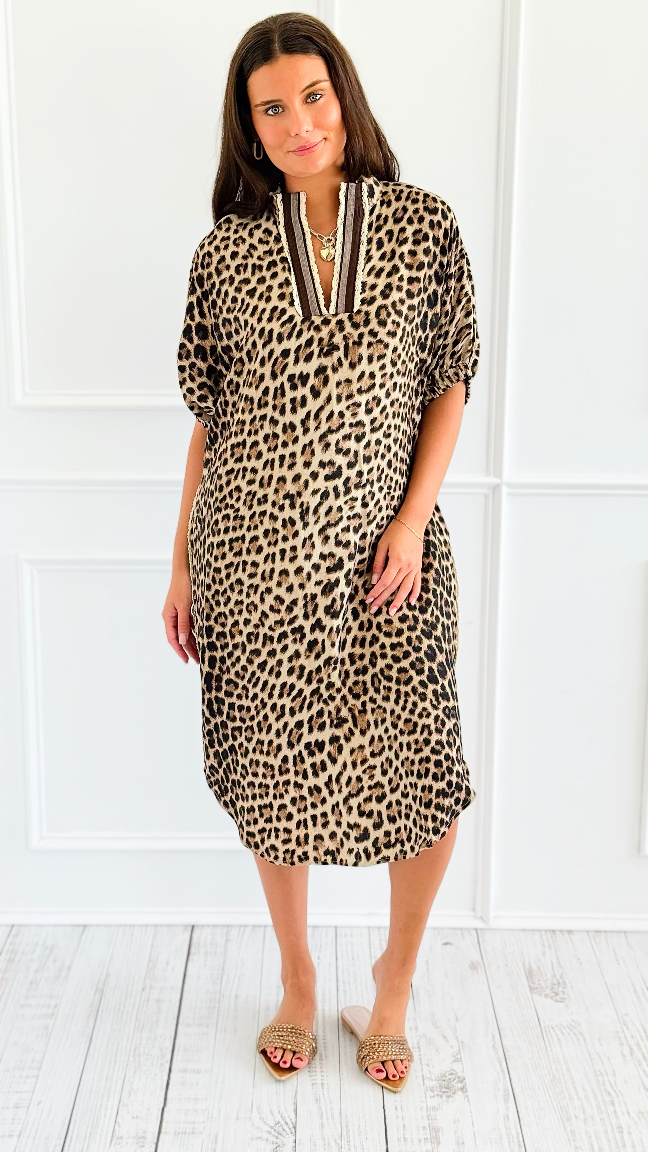 Wild Rhythm Dolman Midi Dress-200 Dresses/Jumpsuits/Rompers-ENTRO-Coastal Bloom Boutique, find the trendiest versions of the popular styles and looks Located in Indialantic, FL