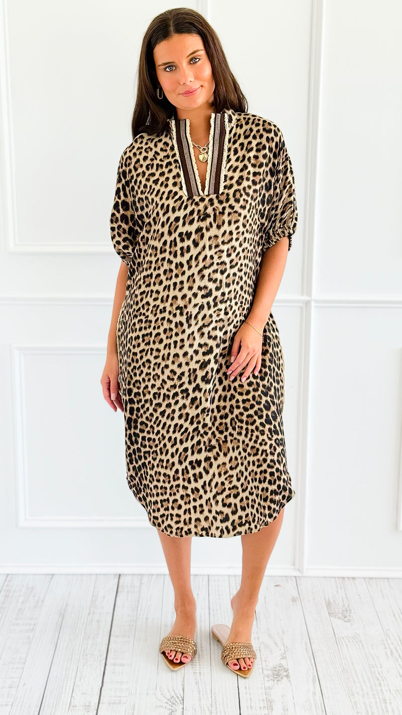 Wild Rhythm Dolman Midi Dress-200 Dresses/Jumpsuits/Rompers-ENTRO-Coastal Bloom Boutique, find the trendiest versions of the popular styles and looks Located in Indialantic, FL