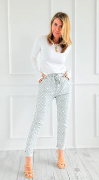 Clover Italian Joggers- Grey-pants-Italianissimo-Coastal Bloom Boutique, find the trendiest versions of the popular styles and looks Located in Indialantic, FL