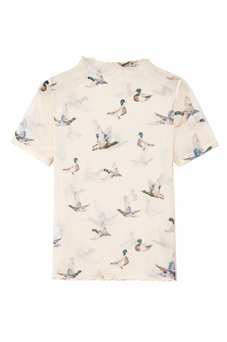 Mallard Sheer Mesh Top