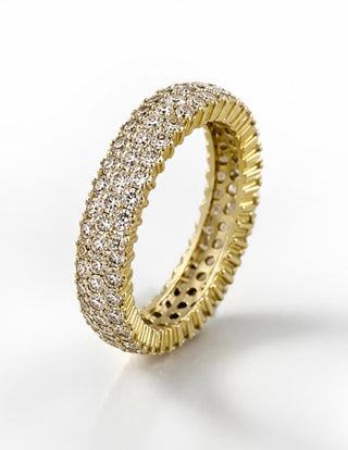 PRE ORDER-Elegant Sterling Silver Micropave Band Ring