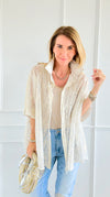 Radiant Lace Illusion Italian Blouse-170 Bottoms-SEÑORITA C-Coastal Bloom Boutique, find the trendiest versions of the popular styles and looks Located in Indialantic, FL