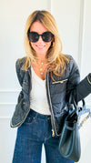 Braided Bliss Jacket-Black-160 Jackets-V SKY-Coastal Bloom Boutique, find the trendiest versions of the popular styles and looks Located in Indialantic, FL