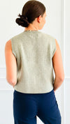 Shielded Charm Sweater Vest- Fern-140 Sweaters-Be Cool-Coastal Bloom Boutique, find the trendiest versions of the popular styles and looks Located in Indialantic, FL