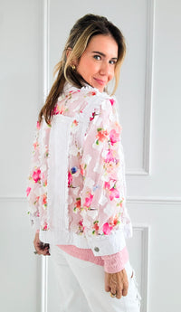 Garden Breeze Mesh Jacket-160 Jackets-AZI Jeans-Coastal Bloom Boutique, find the trendiest versions of the popular styles and looks Located in Indialantic, FL