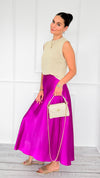 Isabella Italian Skirt- Magenta-170 Bottoms-SEE YOU IN ROME-Coastal Bloom Boutique, find the trendiest versions of the popular styles and looks Located in Indialantic, FL