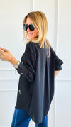 Radiance Charm Statement Blouse-110 Long Sleeve Tops-Mitica & Co-Coastal Bloom Boutique, find the trendiest versions of the popular styles and looks Located in Indialantic, FL