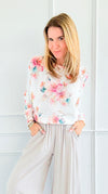Petal Blush Marseille Italian Knit Sweater-140 Sweaters-FAITH-Coastal Bloom Boutique, find the trendiest versions of the popular styles and looks Located in Indialantic, FL