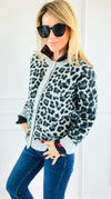 Leopard Luxe Knit Cardigan-150 Cardigans/Layers-Staccato-Coastal Bloom Boutique, find the trendiest versions of the popular styles and looks Located in Indialantic, FL