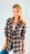 Bee Chic Italian Blazer- Brown-160 Jackets-TATTOO Z-Coastal Bloom Boutique, find the trendiest versions of the popular styles and looks Located in Indialantic, FL