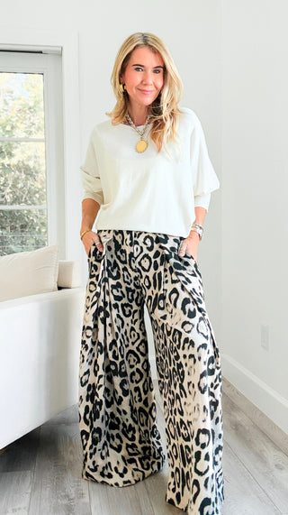 Leopard Print Italian Trousers Pant