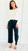 Buttoned Up Quilted Pants-170 Bottoms-VOY-Coastal Bloom Boutique, find the trendiest versions of the popular styles and looks Located in Indialantic, FL