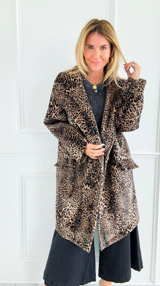 Bold Instinct Italian Coat-160 Jackets-DIPINTO DI BLU-Coastal Bloom Boutique, find the trendiest versions of the popular styles and looks Located in Indialantic, FL