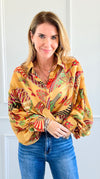 Botanical Dream Button-Up Top-130 Long Sleeve Tops-Rousseau-Coastal Bloom Boutique, find the trendiest versions of the popular styles and looks Located in Indialantic, FL