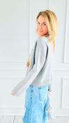 Bundle Up Bear Italian Sweater-140 Sweaters-Italianissimo-Coastal Bloom Boutique, find the trendiest versions of the popular styles and looks Located in Indialantic, FL