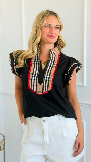 Prim & Polished Top - Black