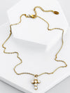 Candace Gold Pearl Cross Necklace-230 Jewelry-NASH GREY-Coastal Bloom Boutique, find the trendiest versions of the popular styles and looks Located in Indialantic, FL
