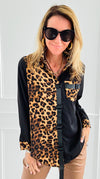 Wild Signature Blouse-110 Long Sleeve Tops-7Mango7-Coastal Bloom Boutique, find the trendiest versions of the popular styles and looks Located in Indialantic, FL