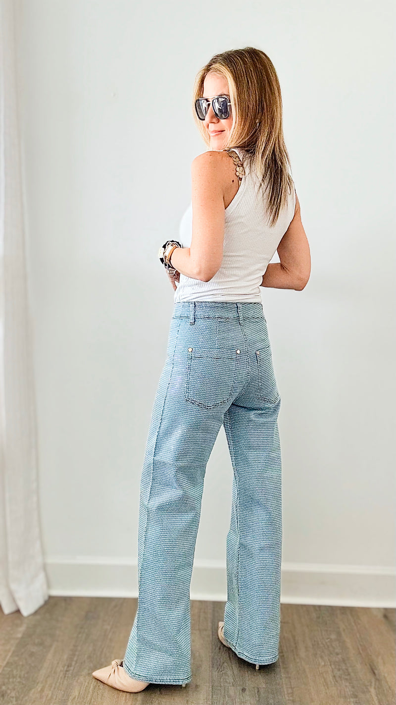 Sparkle of My Life Mid Rise Jeans - Blue Wash-170 Bottoms-Blue B-Coastal Bloom Boutique, find the trendiest versions of the popular styles and looks Located in Indialantic, FL