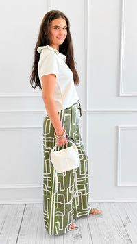 Abstract Graphic Italian Pant-100 Pants-JOY & LOVE-Coastal Bloom Boutique, find the trendiest versions of the popular styles and looks Located in Indialantic, FL