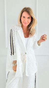Edge & Elegance Italian Blazer-160 Jackets-TATTOO Z-Coastal Bloom Boutique, find the trendiest versions of the popular styles and looks Located in Indialantic, FL