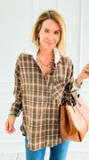 Bee Chic Italian Blouse-110 Long Sleeve Tops-TATTOO Z-Coastal Bloom Boutique, find the trendiest versions of the popular styles and looks Located in Indialantic, FL