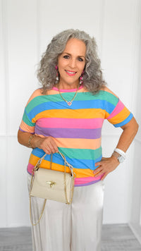 Shoreline Ease Boxy Top-110 Short Sleeve Tops-Haptics-Coastal Bloom Boutique, find the trendiest versions of the popular styles and looks Located in Indialantic, FL