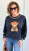 Ranch Beary Italian Sweatshirt-140 Sweaters-AZUL MONACO-Coastal Bloom Boutique, find the trendiest versions of the popular styles and looks Located in Indialantic, FL