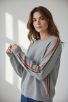 Rainbow Drift Knit Sweater-140 Sweaters-JODIFL-Coastal Bloom Boutique, find the trendiest versions of the popular styles and looks Located in Indialantic, FL